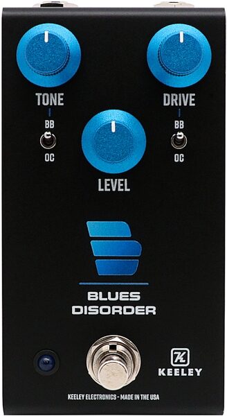 open zoom image for Keeley Blues Disorder Overdrive and Distortion Pedal, New, Action Position Back