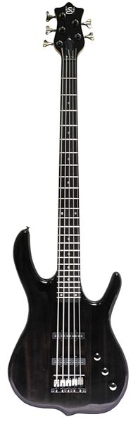open zoom image for Ken Smith Design Burner 5-String Ignition Electric Bass, Transparent Black