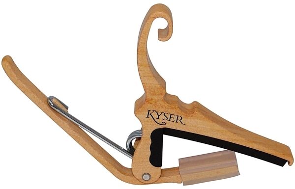 open zoom image for Kyser Quick-Change Acoustic Guitar Capo, Maple, Main