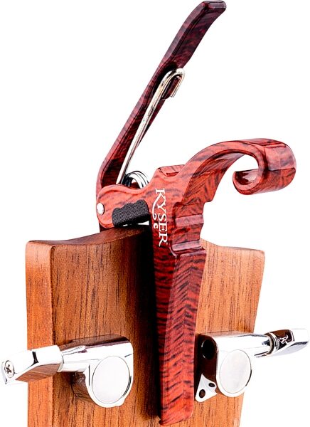 open zoom image for Kyser Quick-Change Classical Capo, Rosewood, Action Position Back