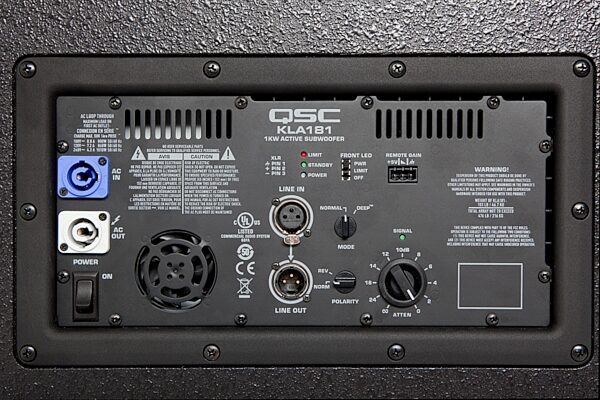 open zoom image for QSC KLA181 Active Line Array Subwoofer, Black, Rear