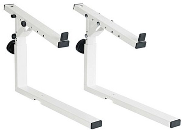 open zoom image for K&M 18811 Stacker 2nd Tier for Omega Keyboard Stand, White, Action Position Back