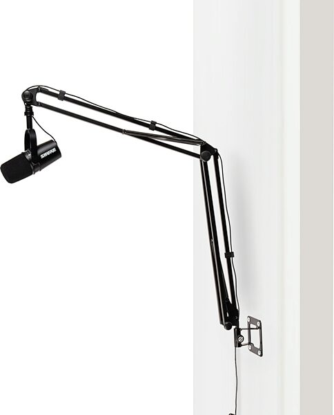 open zoom image for K&M Podcast Bundle: Microphone Desk Boom Arm and Wall Mount, New, Action Position Back