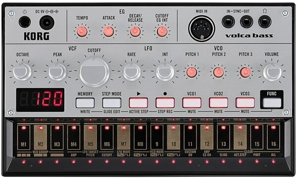 open zoom image for Korg Volca Bass Analog Bass Machine Synthesizer, New, Main