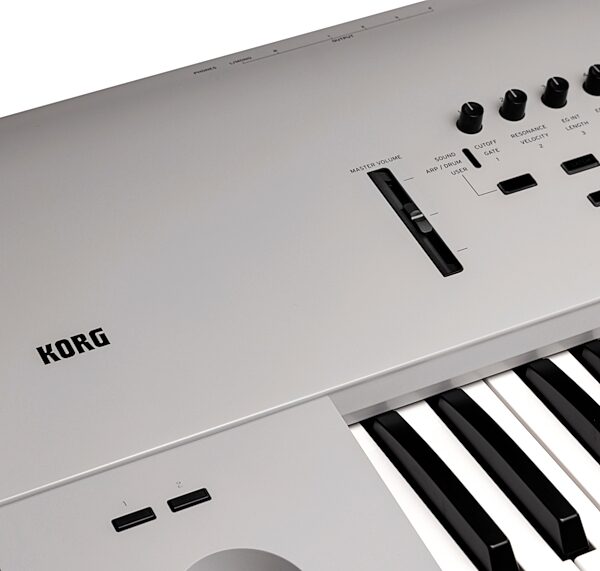 open zoom image for Korg Nautilus 61 AT Limited Edition Synthesizer Workstation Keyboard, Gray, Action Position Back