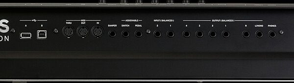 open zoom image for Korg Nautilus 61 AT Synthesizer Workstation Keyboard, Black, Action Position Back