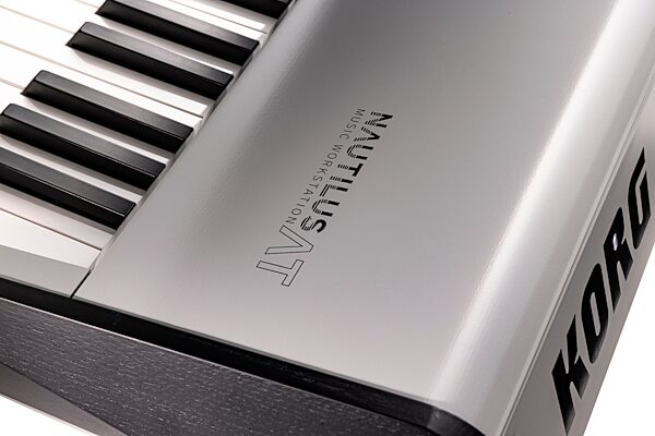 open zoom image for Korg Nautilus 88 AT Limited Edition Synthesizer Workstation Keyboard, Gray, Action Position Back
