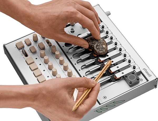 open zoom image for Korg phase8 Acoustic Synthesizer, Limited Launch Edition, includes 3 limited-edition resonators, Action Position Back