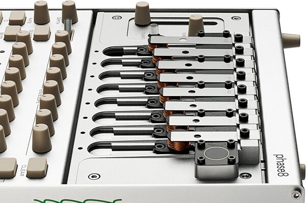 open zoom image for Korg phase8 Acoustic Synthesizer, Limited Launch Edition, includes 3 limited-edition resonators, Action Position Back