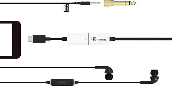 open zoom image for Korg PianoRec Digital Piano Recorder, New, Action Position Back