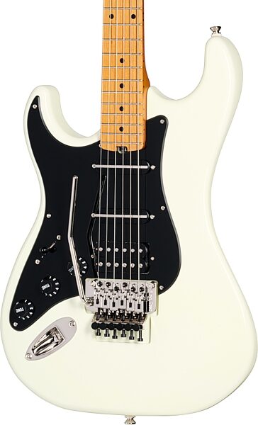 open zoom image for Kramer Pacer Deluxe GT Electric Guitar, Left-Handed (with Gig Bag), Classic White Gloss, Action Position Back