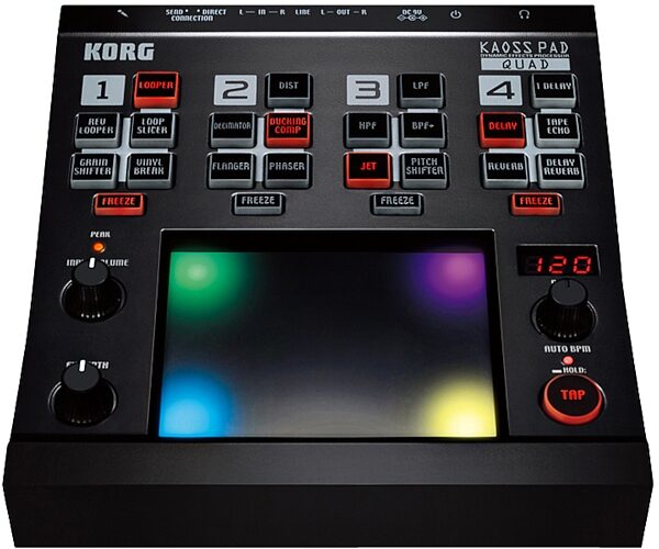 open zoom image for Korg KPQUAD Kaoss Pad Quad Dynamic Effects Processor, Front