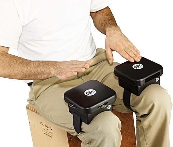 open zoom image for Meinl Snare Tap Knee Pad, In Use