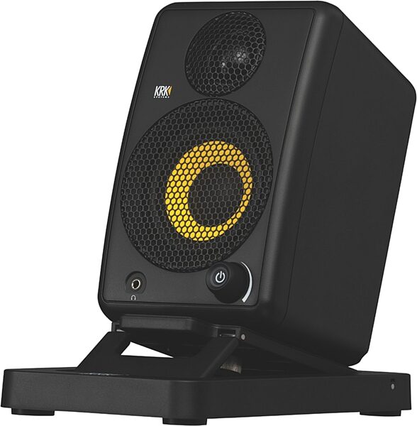 open zoom image for KRK GoAux 3 Portable Powered Studio Monitors, Action Position Back