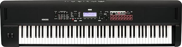 open zoom image for Korg KROSS 2 Keyboard Synthesizer Workstation, 88-Key, Super Matte Black, Action Position Back
