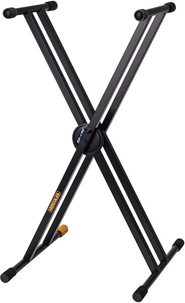open zoom image for Hercules KS120B Ez-Lok Double X Keyboard Stand, Open Box (Very Good), Action Position Front