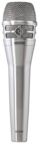 open zoom image for Shure KSM8 Dualdyne Cardioid Dynamic Vocal Microphone, Nickel, KSM8/N, Nickel