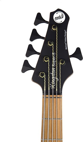 open zoom image for MTD Kingston Super 5 Electric Bass, 5-String, Dr. Browns Fade, Roasted Maple Fretboard, Action Position Back