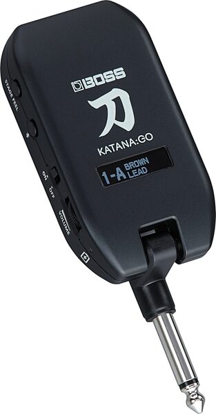 open zoom image for Boss Katana:Go 2 Pocket Electric Guitar and Bass Headphone Amplifier, New, Action Position Back