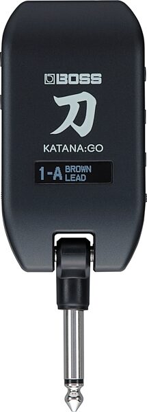 open zoom image for Boss Katana:Go 2 Pocket Electric Guitar and Bass Headphone Amplifier, New, Action Position Back