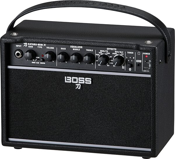 open zoom image for Boss Katana-Mini X Guitar Amplifier (10 Watts), New, Action Position Back