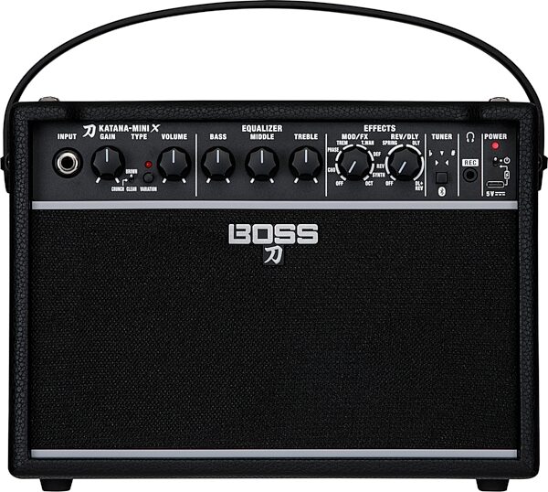 open zoom image for Boss Katana-Mini X Guitar Amplifier (10 Watts), New, Action Position Back