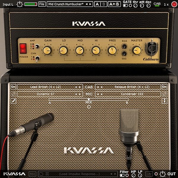 open zoom image for Kuassa Amplifikation Caliburn Plug-in Software, Digital Download, Screenshot Front