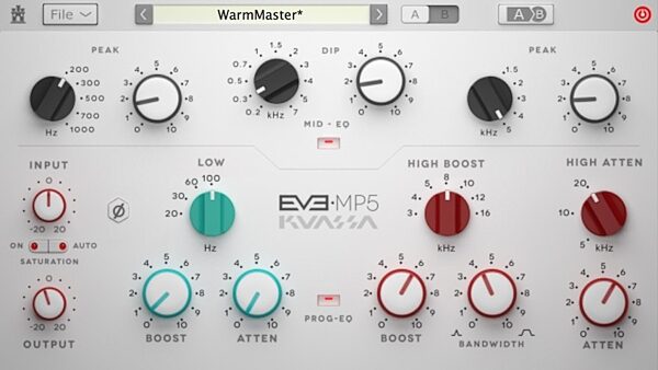 open zoom image for Kuassa EVE-MP5 Equalizer Audio Plug-in Software, Digital Download, Action Position Back