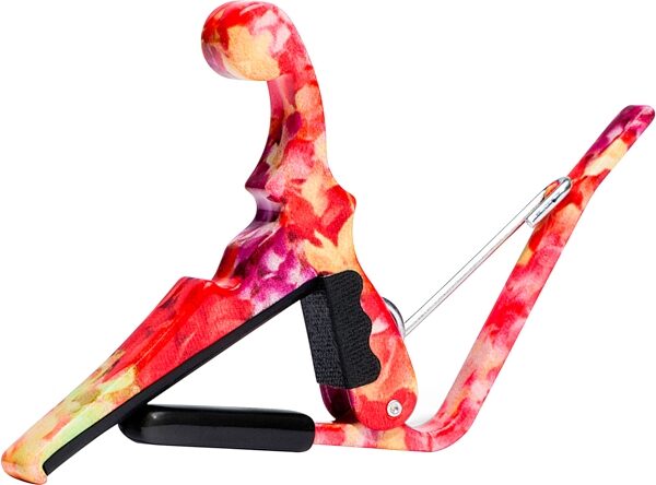 open zoom image for Kyser Quick-Change Ukulele Capo, Hawaiian Lei, Action Position Back