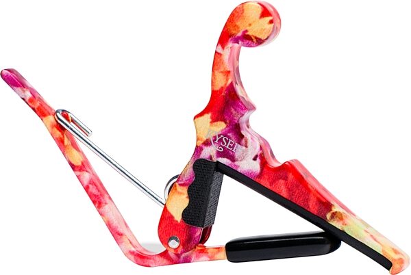 open zoom image for Kyser Quick-Change Ukulele Capo, Hawaiian Lei, Action Position Back