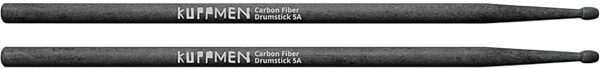 open zoom image for Kuppmen Carbon Fiber Drumsticks, Pair, Black, 5A, Action Position Front