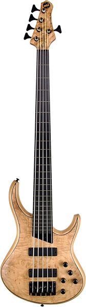 open zoom image for MTD Kingston Z5 Electric Bass, 5-String, Natural Burl Matte, Ebony Fretboard, Main