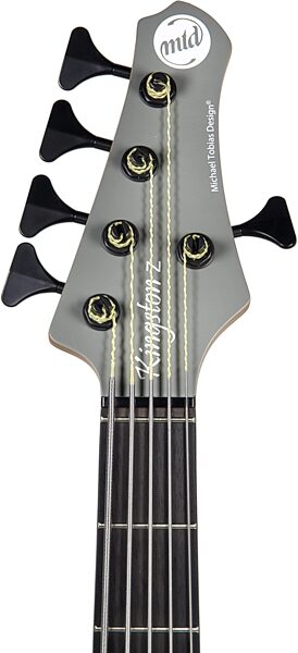 open zoom image for MTD Kingston Z5 Electric Bass, 5-String, Primer Gray, Ebony Fretboard, Action Position Back