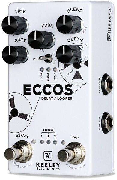 open zoom image for Keeley ECCOS Delay and Looper Pedal, New, view