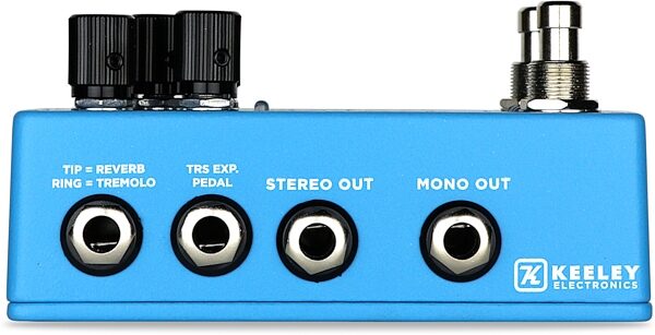 open zoom image for Keeley Hydra Stereo Reverb and Tremolo Pedal, New, Action Position Back