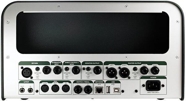 open zoom image for Kemper Profiler Guitar Amplifier Modeler, White, Open Box (Like New), Back