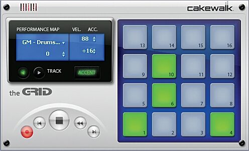 open zoom image for Cakewalk Kinetic Electronic Music Studio Software (Windows), Grid