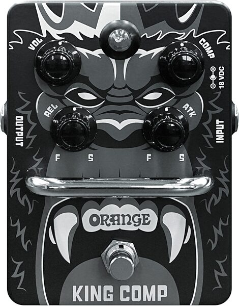open zoom image for Orange King Comp Class A VCA Compressor Pedal, New, Action Position Back