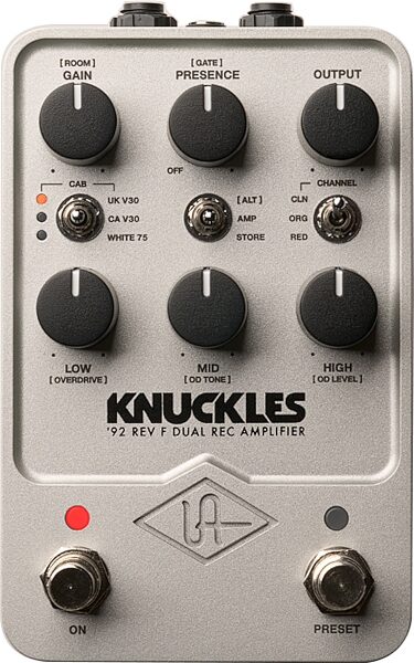 open zoom image for Universal Audio Knuckles '92 Rev F Dual Rec Amplifier Pedal, New, Action Position Back