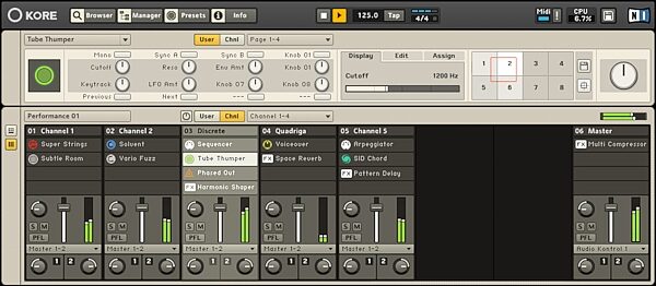 open zoom image for Native Instruments Kore 2 Plug-In Host and Controller, Mixer