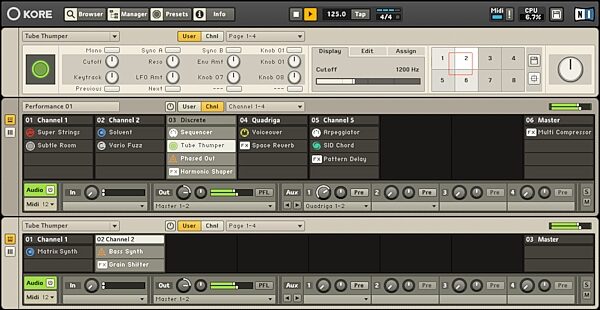 open zoom image for Native Instruments Kore 2 Plug-In Host and Controller, Matrix