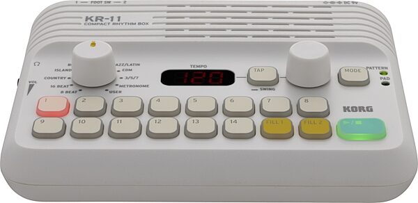 open zoom image for Korg KR-11 Rhythm Machine, New, Action Position Back