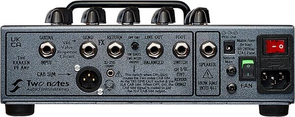open zoom image for Victory V4 Kraken Pedalboard Guitar Amplifier (180 Watts), With Two Notes, Action Position Back