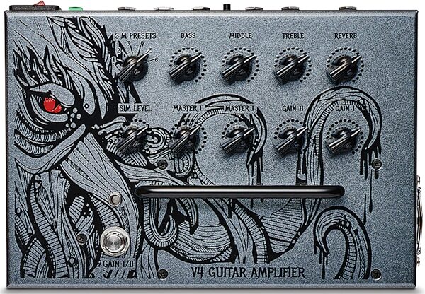 open zoom image for Victory V4 Kraken Pedalboard Guitar Amplifier (180 Watts), With Two Notes, Action Position Back