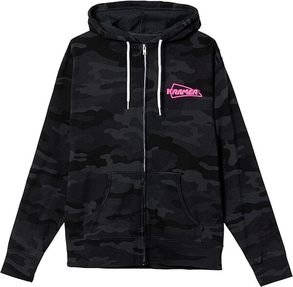 open zoom image for Kramer Camo Fullzip Hoodie, XS, KRK-Camo-Fullzip-Hoodie-Black-XS