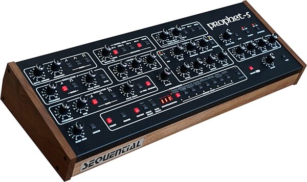open zoom image for Sequential Prophet-5 Desktop Module Analog Synthesizer, New, Action Position Back