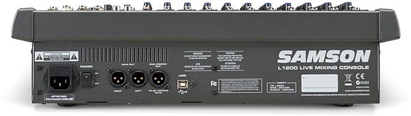 open zoom image for Samson L1200 12-Channel Mixer with USB Interface, Back