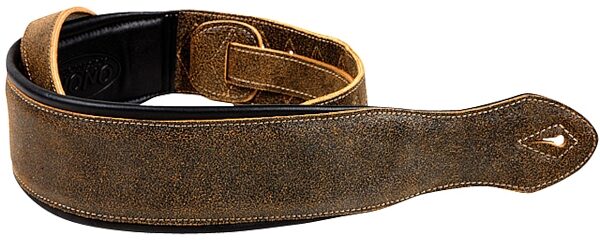 open zoom image for Onori L9P Series Distressed Leather Guitar Strap, Closeup