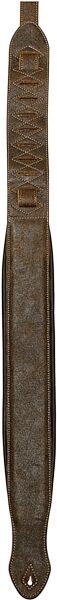 open zoom image for Onori L9P Series Distressed Leather Guitar Strap, Brown