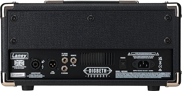 open zoom image for Laney DBF200H Bass Amplifier Head (200 Watts), New, Action Position Back
